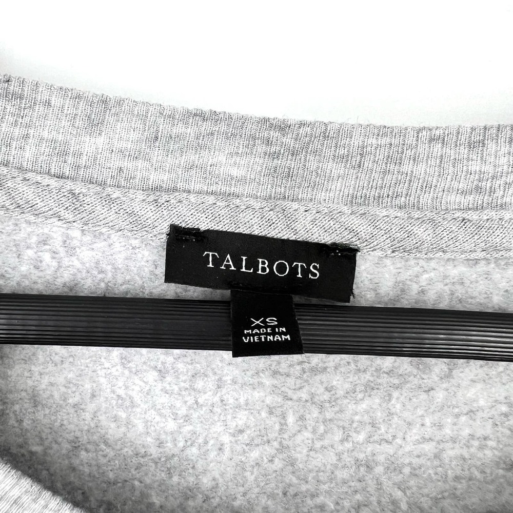 Talbots Sz XS Soft Inner Fleece French France Europe Sweatshirt Blouse Top - Picture 2 of 7